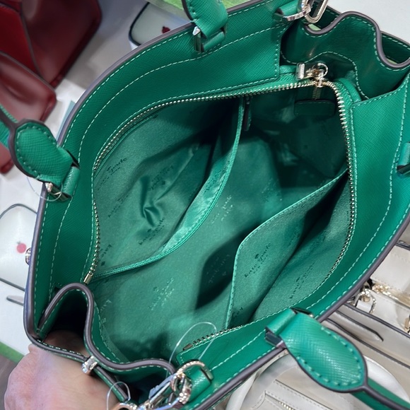 Kate Spade staci medium satchel
COLOR: Green Bean - Picture 12 of 16